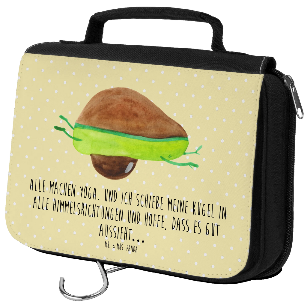 Kulturbeutel Avocado Yoga Kulturbeutel, Zum Aufhängen, Waschtasche, Kosmetiktasche, Damen, Herren, Aufbewahrungstasche, Schminktasche, Kosmetikbeutel, Organizer, Kulturtasche, Schminkutensil, Avocado, Veggie, Vegan, Gesund, Avocado Yoga Vegan