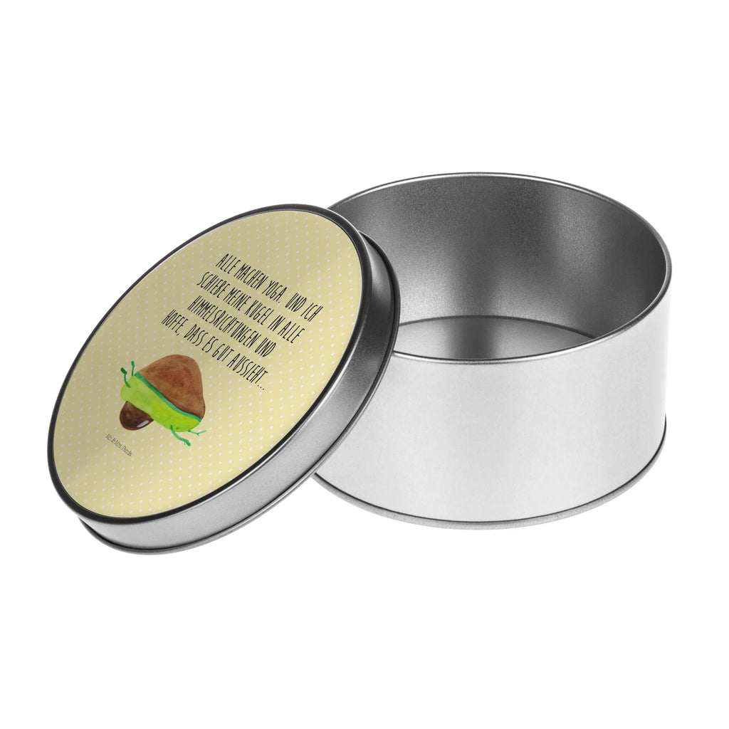 Blechdose rund Avocado Yoga Metalldose, Keksdose, Dose, Vorratsdose, Geschenkbox, Lunchbox, Aufbewahrungsbox, Vorratsdosen, Metallkiste, Metallbox, Metallboxen, Aufbewahrungskiste, Geschenkkiste, Blechdosen mit Deckel, Metallkiste mit Deckel, Vorratsdosen mit Deckel, Metall Dose, Avocado, Veggie, Vegan, Gesund, Avocado Yoga Vegan