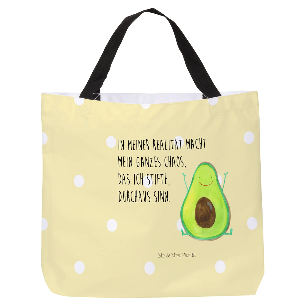 Shopper Avocado Glücklich Beutel, Einkaufstasche, Tasche, Strandtasche, Einkaufsbeutel, Shopper, Schultasche, Freizeittasche, Tragebeutel, Schulbeutel, Alltagstasche, Avocado, Veggie, Vegan, Gesund, Chaos