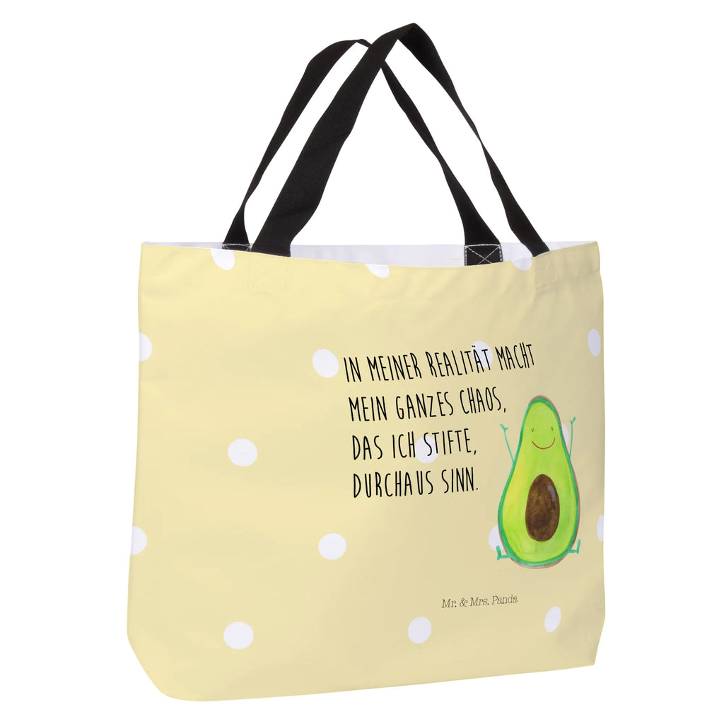 Shopper Avocado Glücklich Beutel, Einkaufstasche, Tasche, Strandtasche, Einkaufsbeutel, Shopper, Schultasche, Freizeittasche, Tragebeutel, Schulbeutel, Alltagstasche, Avocado, Veggie, Vegan, Gesund, Chaos