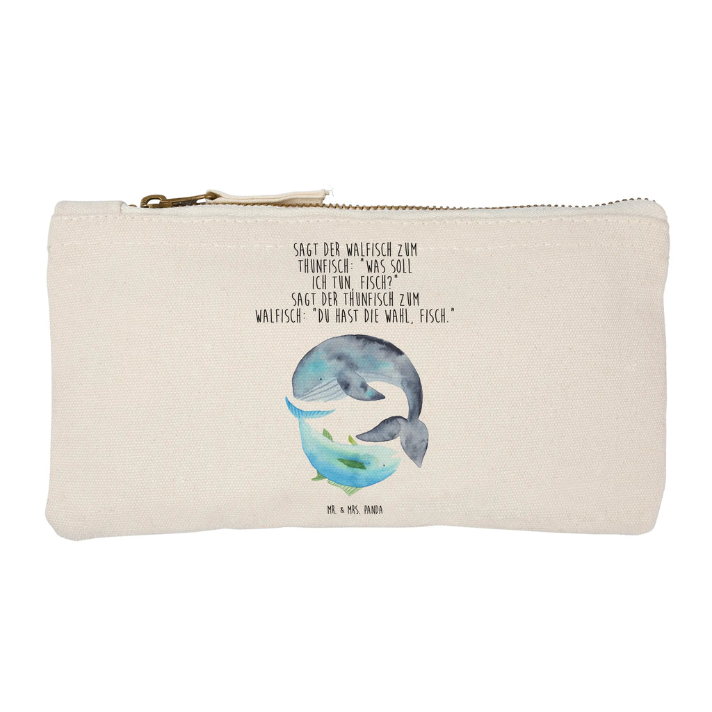 Schminktasche Walfisch Thunfisch Schminktasche, Kosmetiktasche, Kosmetikbeutel, Stiftemäppchen, Etui, Federmappe, Makeup, XXL, Schminketui, Kosmetiketui, Schlamperetui, Tiermotive, Gute Laune, lustige Sprüche, Tiere, Wal, Wahl, Tunfisch, Wortwitz lustig, Spruch lustig, Flachwitz, Witz, Spruch des Tages, Flachwitz Geschenk