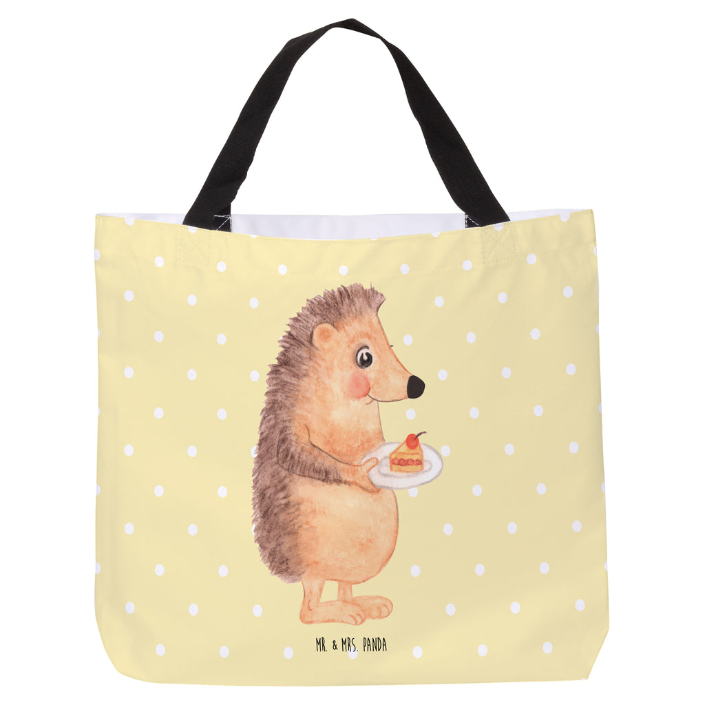 Shopper Igel Kuchenstück Beutel, Einkaufstasche, Tasche, Strandtasche, Einkaufsbeutel, Shopper, Schultasche, Freizeittasche, Tragebeutel, Schulbeutel, Alltagstasche, Tiermotive, Gute Laune, lustige Sprüche, Tiere, Igel, Essen Spruch, Kuchen, Backen Geschenk, Kuchen backen, Einladung Party, Geburtstagskuchen, Torte