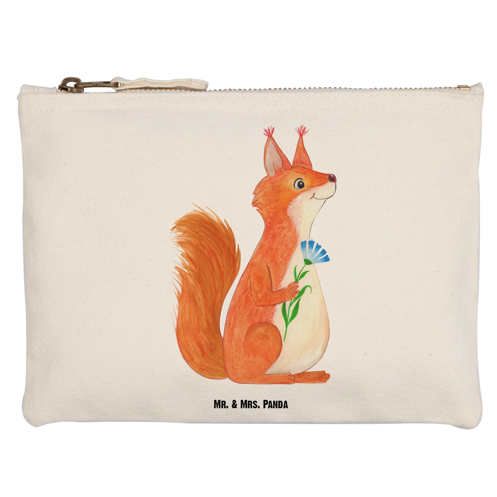 Schminktasche Eichhörnchen Blume Schminktasche, Kosmetiktasche, Kosmetikbeutel, Stiftemäppchen, Etui, Federmappe, Makeup, XXL, Schminketui, Kosmetiketui, Schlamperetui, Tiermotive, Gute Laune, lustige Sprüche, Tiere, Eichhörnchen, Eichhorn, Spruch positiv, Lachen, Spaß, Motivation Sprüche, Motivation Bilder, glücklich Spruch, Spruch Deko