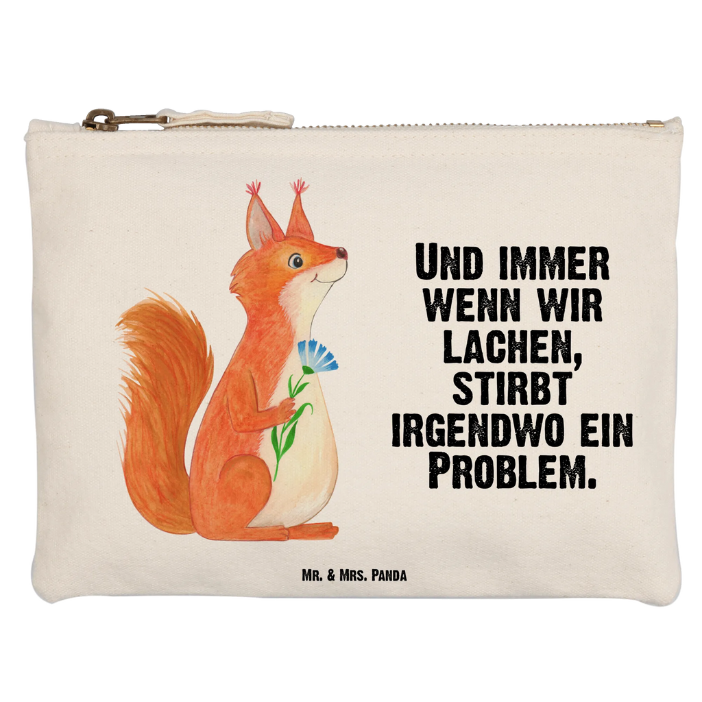 Schminktasche Eichhörnchen Blume Schminktasche, Kosmetiktasche, Kosmetikbeutel, Stiftemäppchen, Etui, Federmappe, Makeup, XXL, Schminketui, Kosmetiketui, Schlamperetui, Tiermotive, Gute Laune, lustige Sprüche, Tiere, Eichhörnchen, Eichhorn, Spruch positiv, Lachen, Spaß, Motivation Sprüche, Motivation Bilder, glücklich Spruch, Spruch Deko