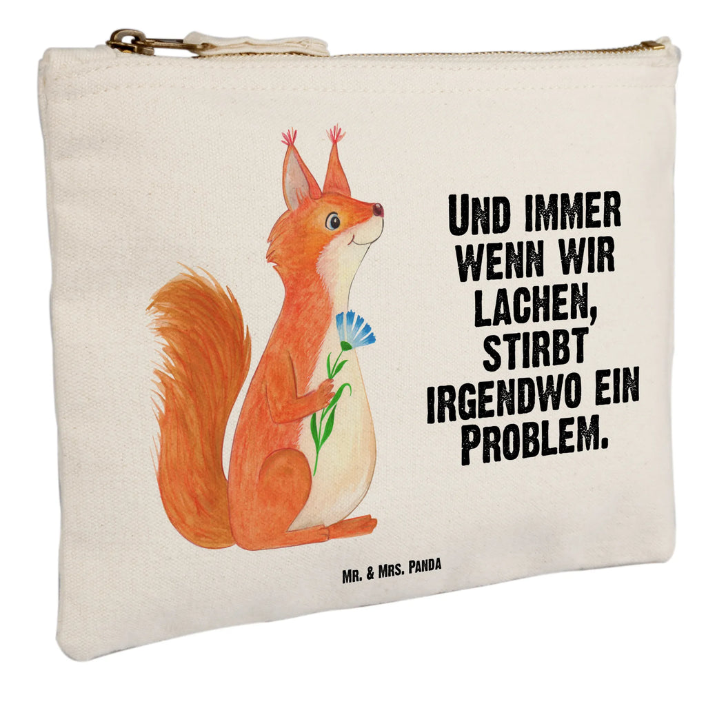 Schminktasche Eichhörnchen Blume Schminktasche, Kosmetiktasche, Kosmetikbeutel, Stiftemäppchen, Etui, Federmappe, Makeup, XXL, Schminketui, Kosmetiketui, Schlamperetui, Tiermotive, Gute Laune, lustige Sprüche, Tiere, Eichhörnchen, Eichhorn, Spruch positiv, Lachen, Spaß, Motivation Sprüche, Motivation Bilder, glücklich Spruch, Spruch Deko