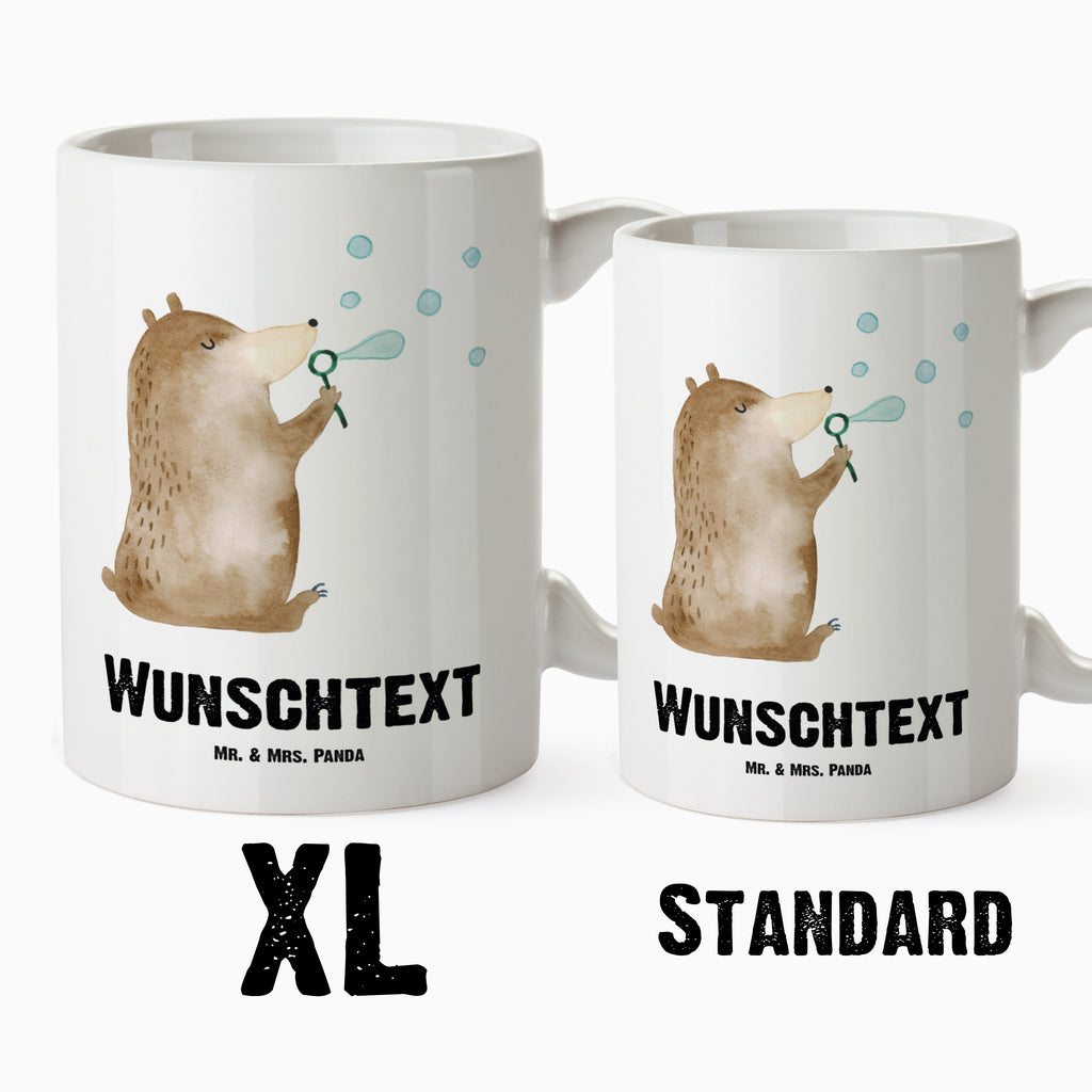 Personalisierte XL Tasse Bär Seifenblasen Personalisierte XL Tasse, Personalisierte Große Tasse, Personalisierte Grosse Kaffeetasse, PErsonalisierter XL Becher, XL Teetasse mit Namen, XL Becher mit Namen, spülmaschinenfest, Jumbo Tasse, Groß, Personalisiert, XL Tasse mit Namen, XL Namenstasse, Jumbo Namenstasse, Bär, Teddy, Teddybär, Seifenblasen Bär Lustig Sein Glücklich Traurig Happy