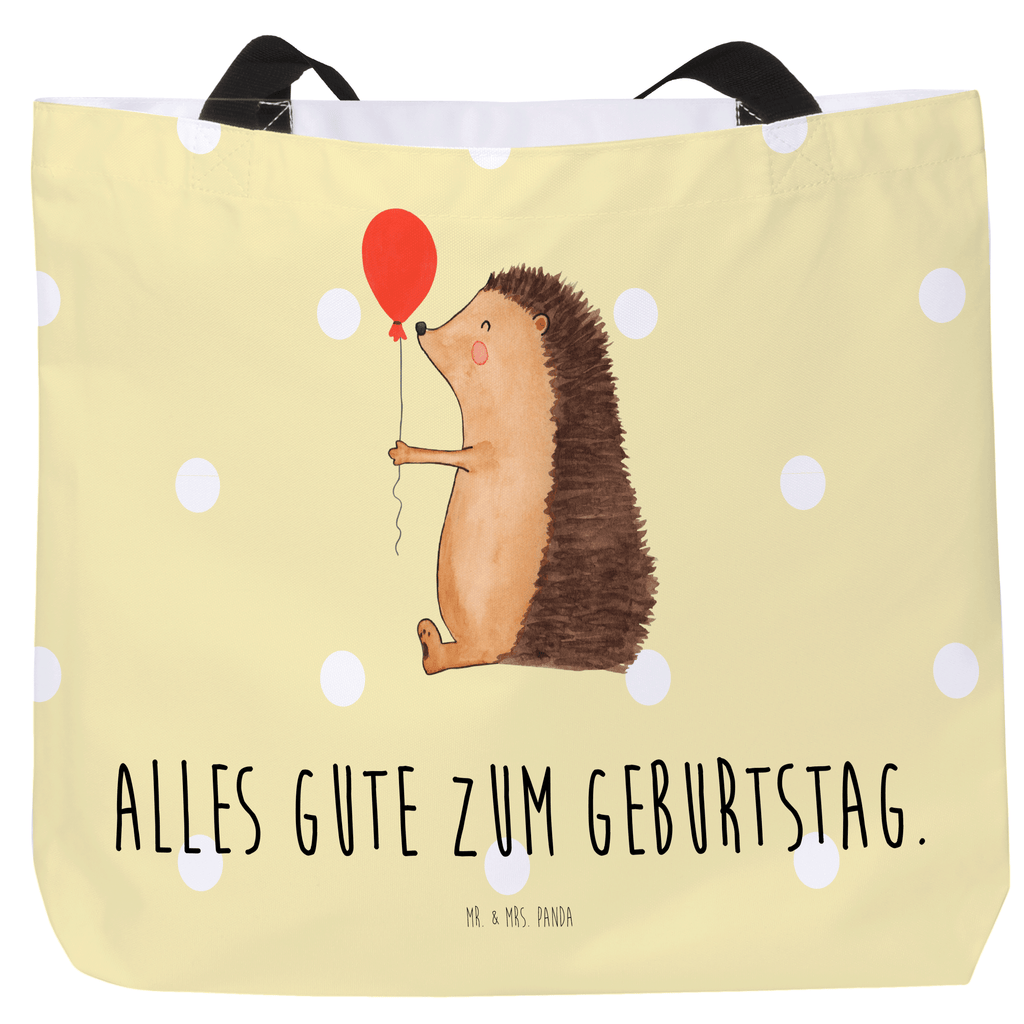 Shopper Igel Luftballon Beutel, Einkaufstasche, Tasche, Strandtasche, Einkaufsbeutel, Shopper, Schultasche, Freizeittasche, Tragebeutel, Schulbeutel, Alltagstasche, Tiermotive, Gute Laune, lustige Sprüche, Tiere, Igel, Geburtstag, Herzlichen Glückwunsch, Glückwunsch, Geburtstagskind, Ballon, Happy Birthday