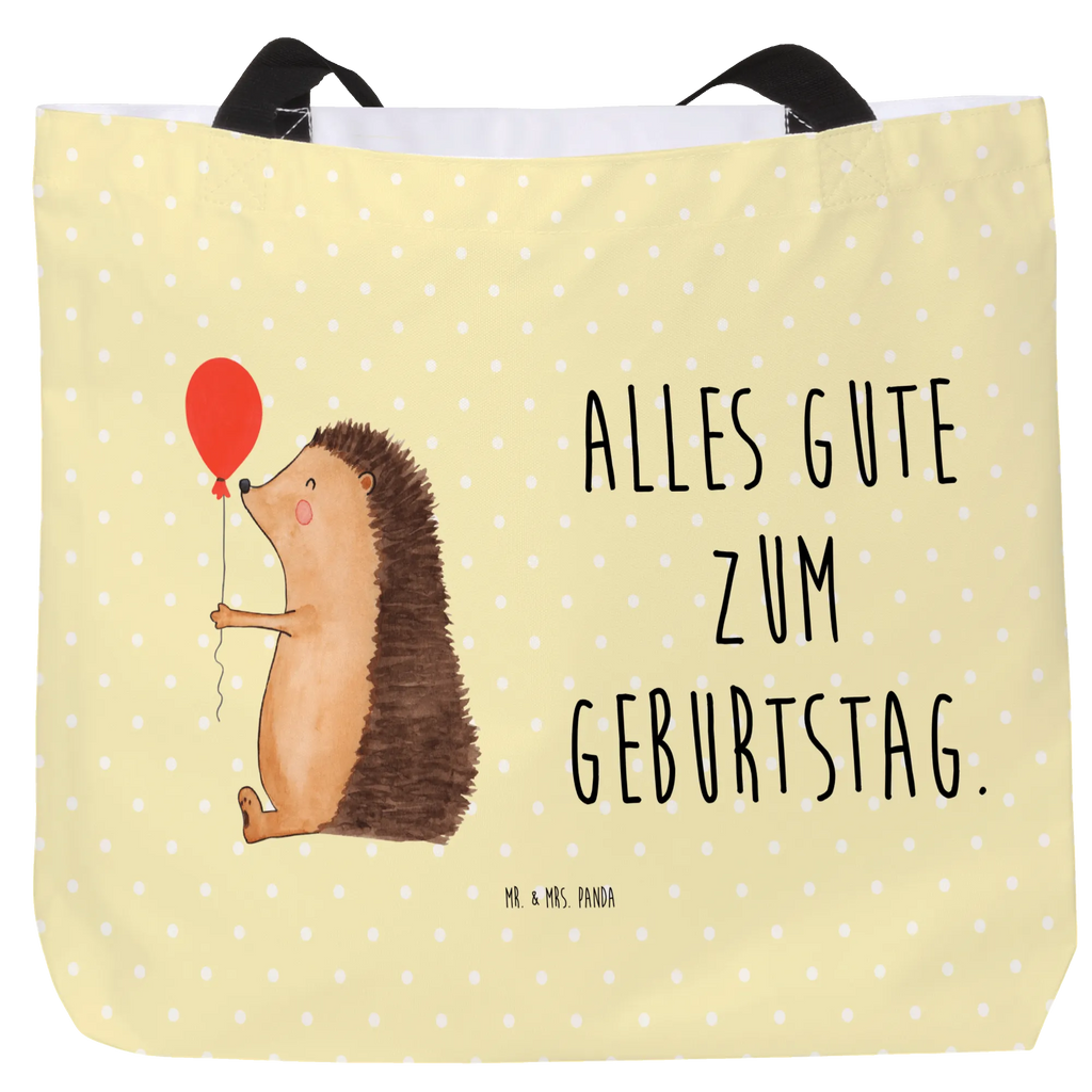 Shopper Igel Luftballon Beutel, Einkaufstasche, Tasche, Strandtasche, Einkaufsbeutel, Shopper, Schultasche, Freizeittasche, Tragebeutel, Schulbeutel, Alltagstasche, Tiermotive, Gute Laune, lustige Sprüche, Tiere, Igel, Geburtstag, Herzlichen Glückwunsch, Glückwunsch, Geburtstagskind, Ballon, Happy Birthday