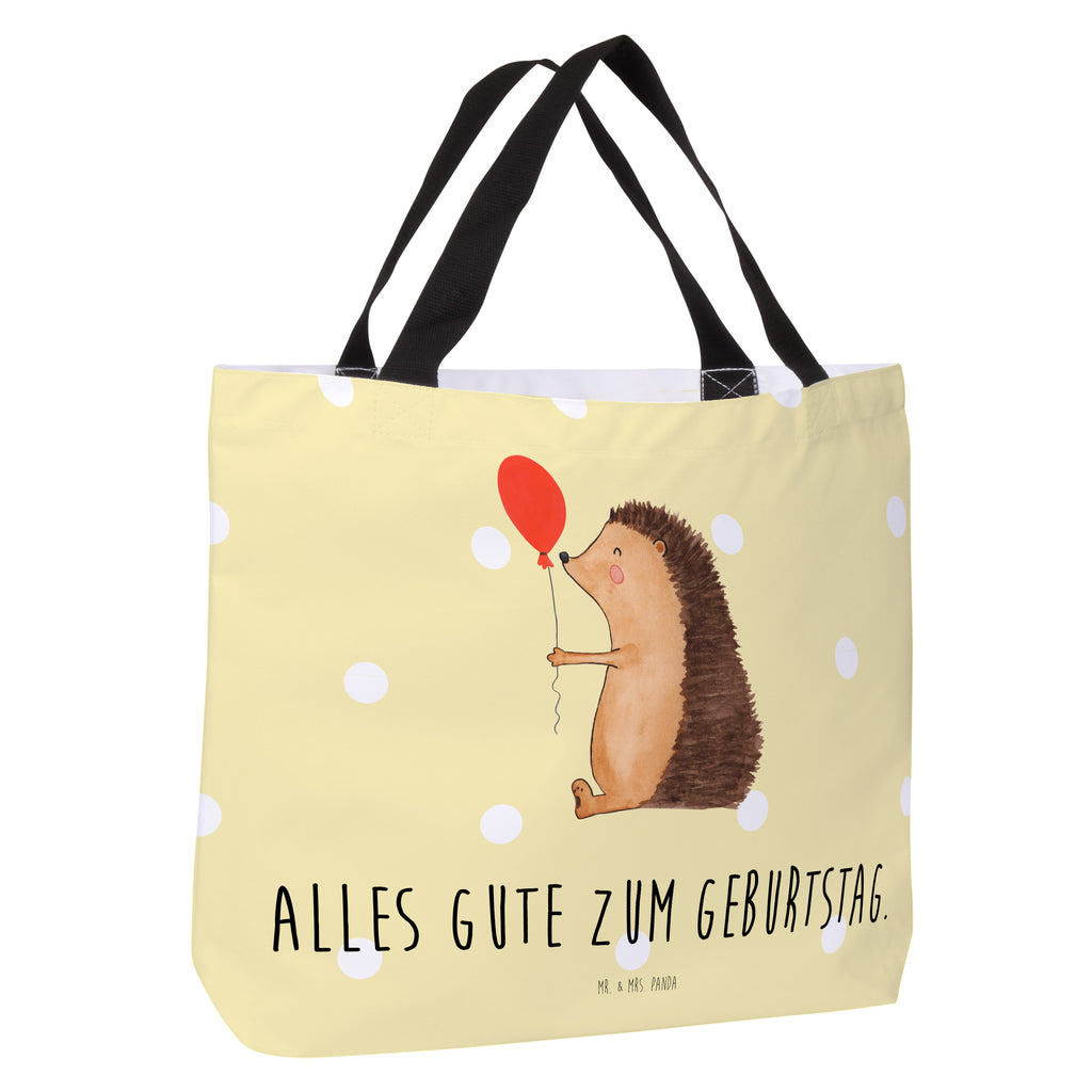 Shopper Igel Luftballon Beutel, Einkaufstasche, Tasche, Strandtasche, Einkaufsbeutel, Shopper, Schultasche, Freizeittasche, Tragebeutel, Schulbeutel, Alltagstasche, Tiermotive, Gute Laune, lustige Sprüche, Tiere, Igel, Geburtstag, Herzlichen Glückwunsch, Glückwunsch, Geburtstagskind, Ballon, Happy Birthday