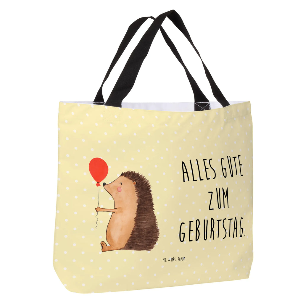 Shopper Igel Luftballon Beutel, Einkaufstasche, Tasche, Strandtasche, Einkaufsbeutel, Shopper, Schultasche, Freizeittasche, Tragebeutel, Schulbeutel, Alltagstasche, Tiermotive, Gute Laune, lustige Sprüche, Tiere, Igel, Geburtstag, Herzlichen Glückwunsch, Glückwunsch, Geburtstagskind, Ballon, Happy Birthday