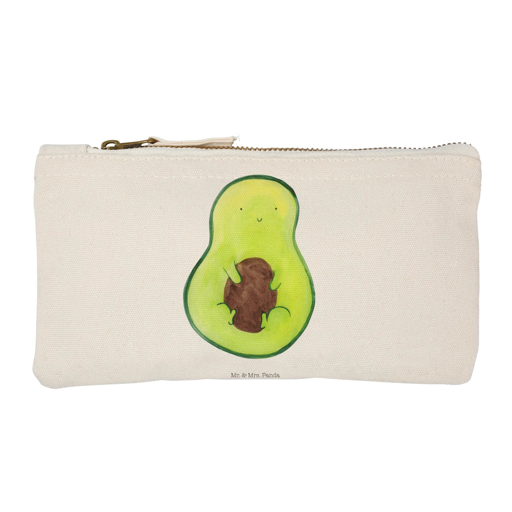 Schminktasche Avocado Kern Schminktasche, Kosmetiktasche, Kosmetikbeutel, Stiftemäppchen, Etui, Federmappe, Makeup, XXL, Schminketui, Kosmetiketui, Schlamperetui, Avocado, Veggie, Vegan, Gesund, Avokado, Avocadokern, Kern, Pflanze, Spruch Leben