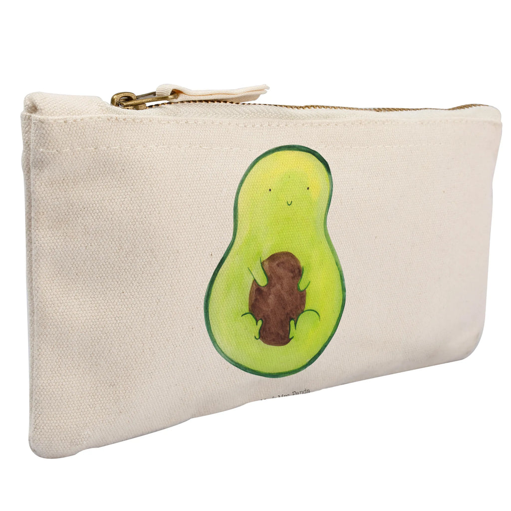 Schminktasche Avocado Kern Schminktasche, Kosmetiktasche, Kosmetikbeutel, Stiftemäppchen, Etui, Federmappe, Makeup, XXL, Schminketui, Kosmetiketui, Schlamperetui, Avocado, Veggie, Vegan, Gesund, Avokado, Avocadokern, Kern, Pflanze, Spruch Leben