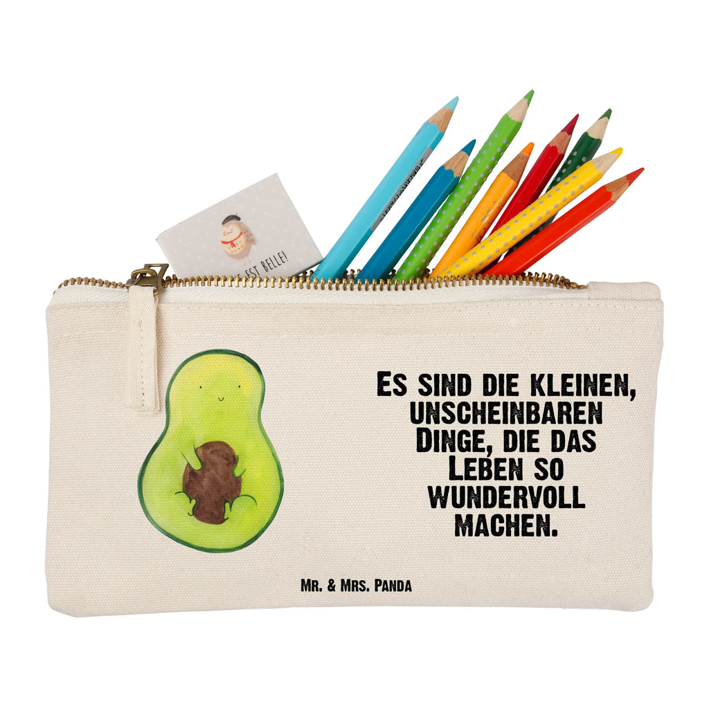 Schminktasche Avocado Kern Schminktasche, Kosmetiktasche, Kosmetikbeutel, Stiftemäppchen, Etui, Federmappe, Makeup, XXL, Schminketui, Kosmetiketui, Schlamperetui, Avocado, Veggie, Vegan, Gesund, Avokado, Avocadokern, Kern, Pflanze, Spruch Leben