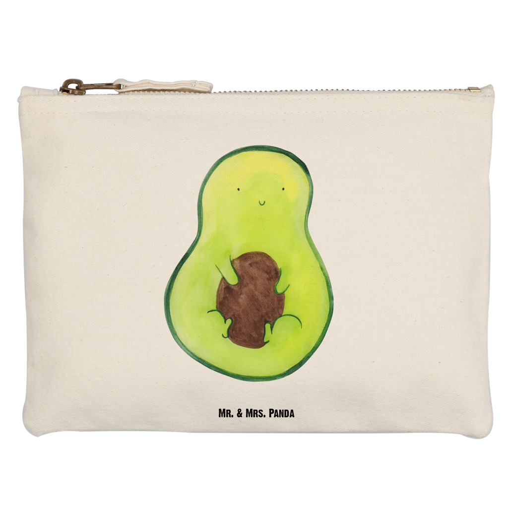 Schminktasche Avocado Kern Schminktasche, Kosmetiktasche, Kosmetikbeutel, Stiftemäppchen, Etui, Federmappe, Makeup, XXL, Schminketui, Kosmetiketui, Schlamperetui, Avocado, Veggie, Vegan, Gesund, Avokado, Avocadokern, Kern, Pflanze, Spruch Leben