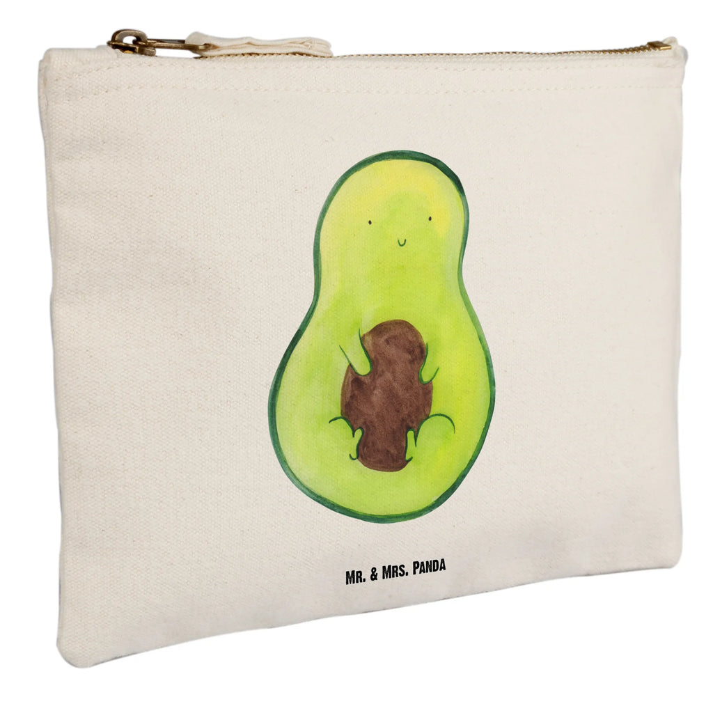 Schminktasche Avocado Kern Schminktasche, Kosmetiktasche, Kosmetikbeutel, Stiftemäppchen, Etui, Federmappe, Makeup, XXL, Schminketui, Kosmetiketui, Schlamperetui, Avocado, Veggie, Vegan, Gesund, Avokado, Avocadokern, Kern, Pflanze, Spruch Leben