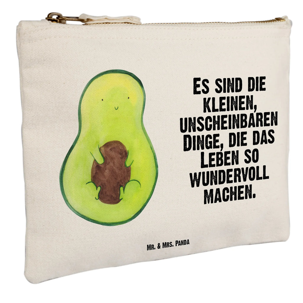 Schminktasche Avocado Kern Schminktasche, Kosmetiktasche, Kosmetikbeutel, Stiftemäppchen, Etui, Federmappe, Makeup, XXL, Schminketui, Kosmetiketui, Schlamperetui, Avocado, Veggie, Vegan, Gesund, Avokado, Avocadokern, Kern, Pflanze, Spruch Leben