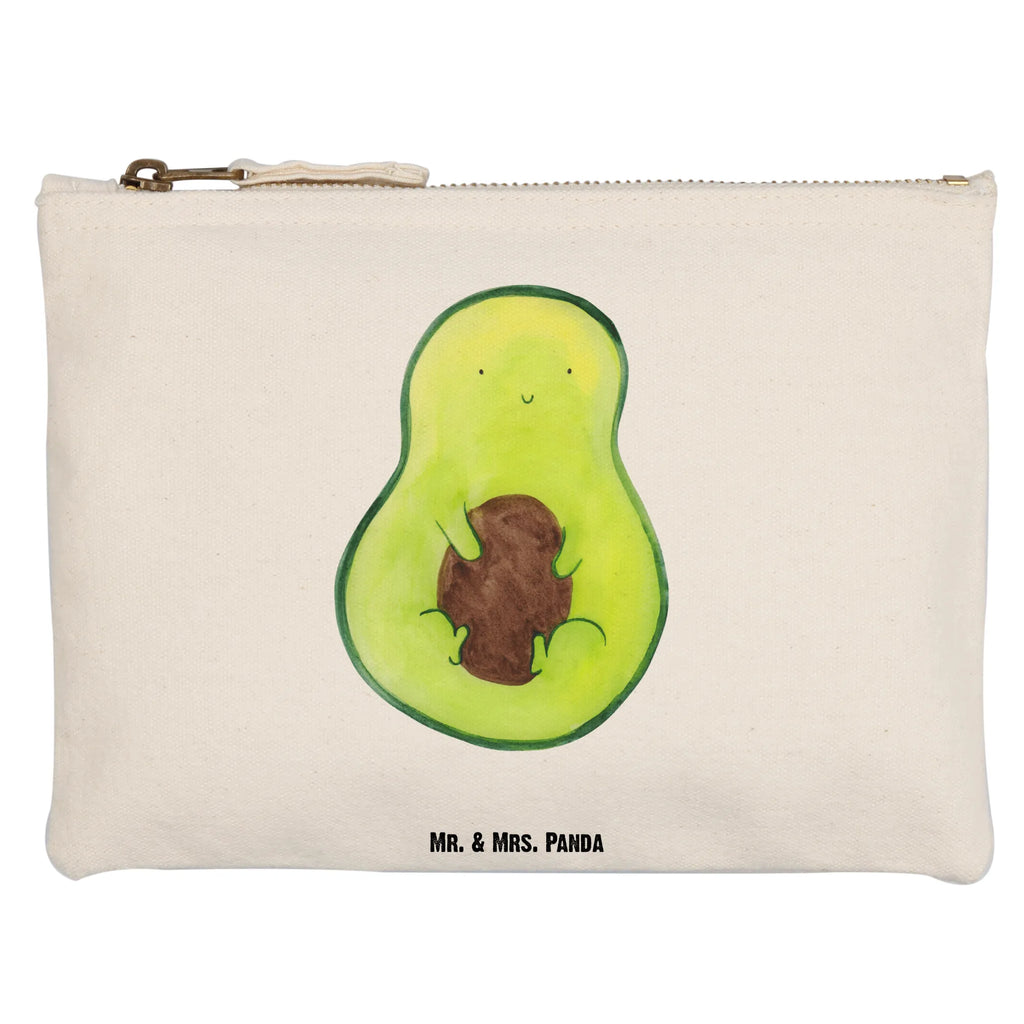 Schminktasche Avocado Kern Schminktasche, Kosmetiktasche, Kosmetikbeutel, Stiftemäppchen, Etui, Federmappe, Makeup, XXL, Schminketui, Kosmetiketui, Schlamperetui, Avocado, Veggie, Vegan, Gesund, Avokado, Avocadokern, Kern, Pflanze, Spruch Leben