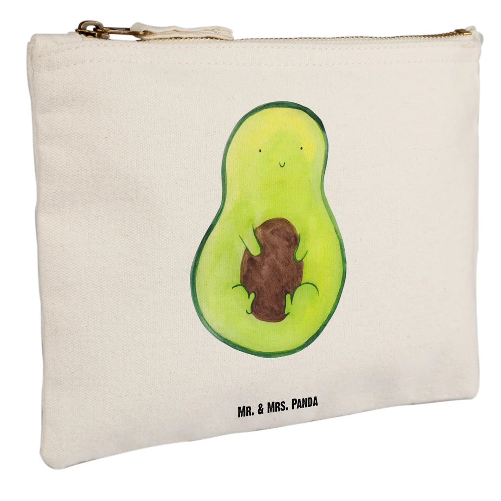 Schminktasche Avocado Kern Schminktasche, Kosmetiktasche, Kosmetikbeutel, Stiftemäppchen, Etui, Federmappe, Makeup, XXL, Schminketui, Kosmetiketui, Schlamperetui, Avocado, Veggie, Vegan, Gesund, Avokado, Avocadokern, Kern, Pflanze, Spruch Leben