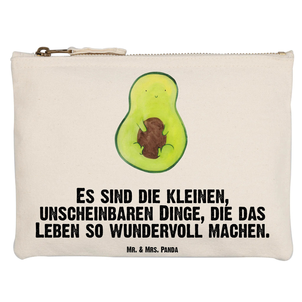 Schminktasche Avocado Kern Schminktasche, Kosmetiktasche, Kosmetikbeutel, Stiftemäppchen, Etui, Federmappe, Makeup, XXL, Schminketui, Kosmetiketui, Schlamperetui, Avocado, Veggie, Vegan, Gesund, Avokado, Avocadokern, Kern, Pflanze, Spruch Leben