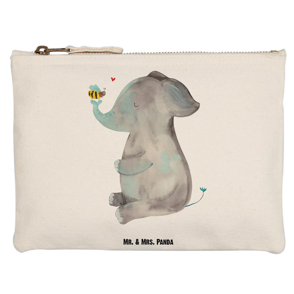 Schminktasche Elefant Biene Schminktasche, Kosmetiktasche, Kosmetikbeutel, Stiftemäppchen, Etui, Federmappe, Makeup, XXL, Schminketui, Kosmetiketui, Schlamperetui, Tiermotive, Gute Laune, lustige Sprüche, Tiere, Elefant, Biene, Liebe, Liebesbeweis, Jahrestag, Liebesgeschenk, Heiratsantrag, Hochzeitsgeschenk, Liebesspruch