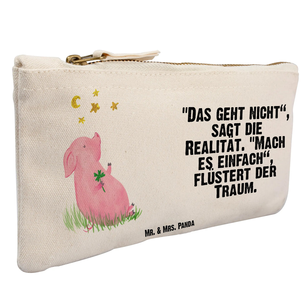 Schminktasche Glücksschwein Schminktasche, Kosmetiktasche, Kosmetikbeutel, Stiftemäppchen, Etui, Federmappe, Makeup, XXL, Schminketui, Kosmetiketui, Schlamperetui, Tiermotive, Gute Laune, lustige Sprüche, Tiere, Glücksschwein. Glück, Schwein, Schweinchen, Sterne, Sernchen, Ziele, Träume, Motivation, Glücksbringer