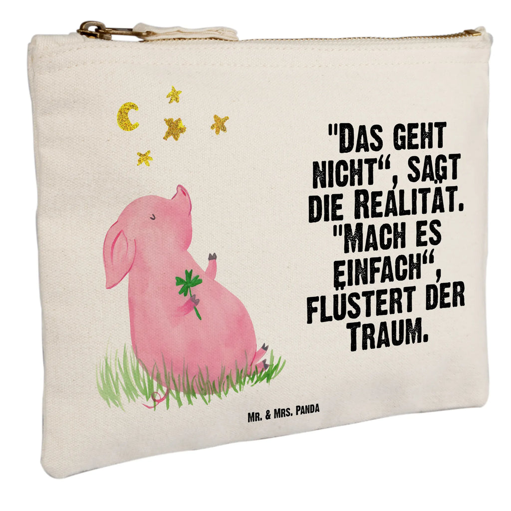 Schminktasche Glücksschwein Schminktasche, Kosmetiktasche, Kosmetikbeutel, Stiftemäppchen, Etui, Federmappe, Makeup, XXL, Schminketui, Kosmetiketui, Schlamperetui, Tiermotive, Gute Laune, lustige Sprüche, Tiere, Glücksschwein. Glück, Schwein, Schweinchen, Sterne, Sernchen, Ziele, Träume, Motivation, Glücksbringer