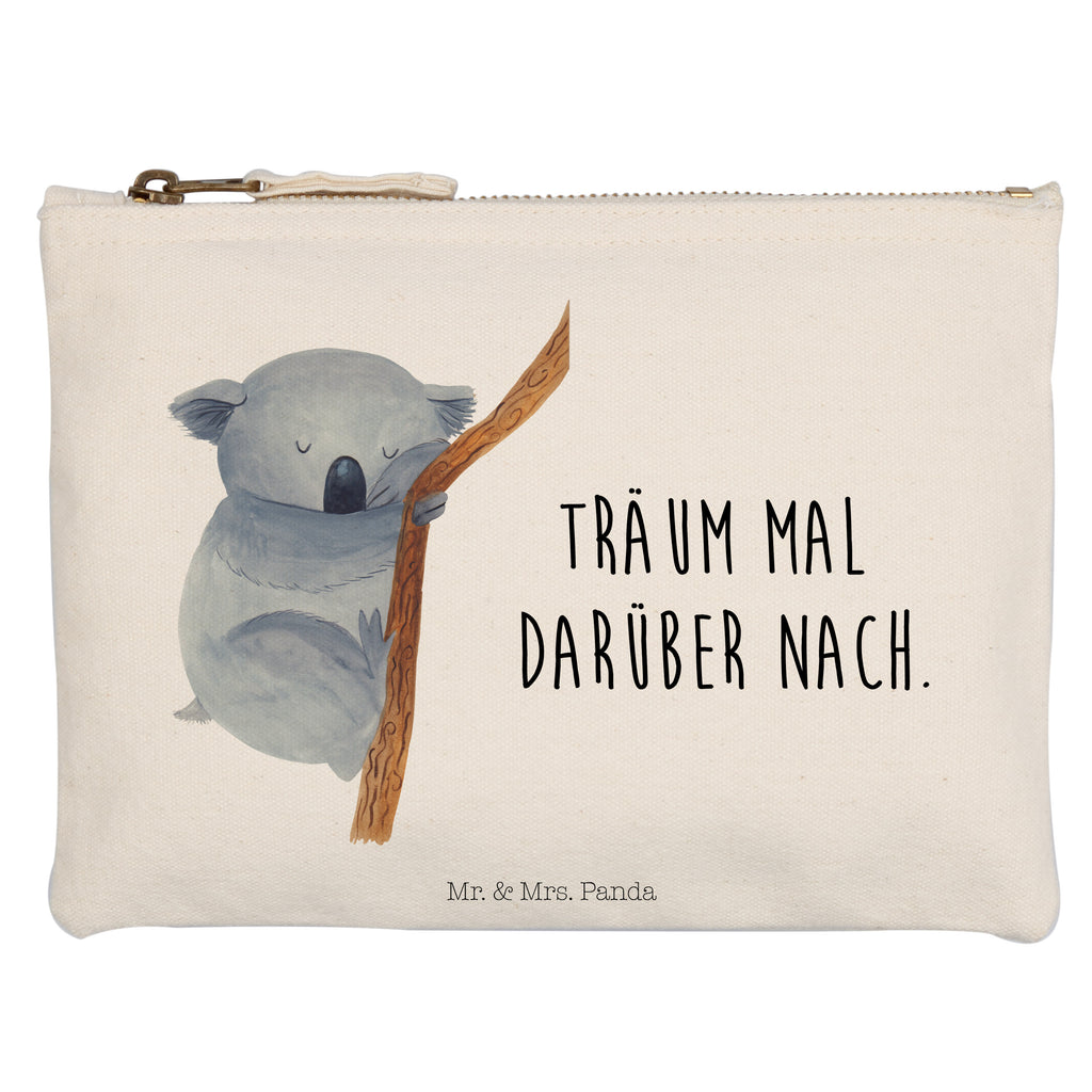 Schminktasche Koalabär Schminktasche, Kosmetiktasche, Kosmetikbeutel, Stiftemäppchen, Etui, Federmappe, Makeup, XXL, Schminketui, Kosmetiketui, Schlamperetui, Tiermotive, Gute Laune, lustige Sprüche, Tiere, Koala, träumen, Traum, schlafen, Schlafzimmer, Traumland, Bär, Koalabär