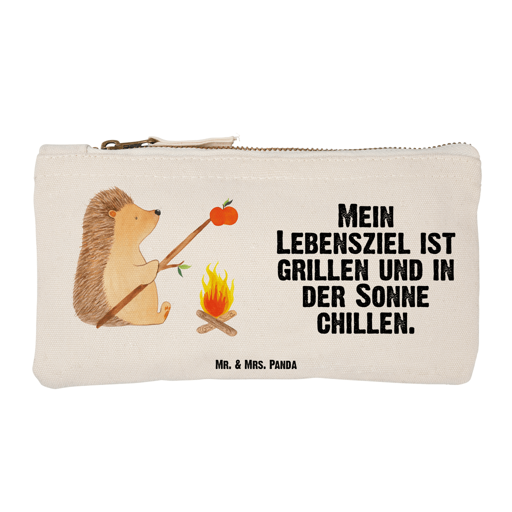 Schminktasche Igel Grillen Schminktasche, Kosmetiktasche, Kosmetikbeutel, Stiftemäppchen, Etui, Federmappe, Makeup, XXL, Schminketui, Kosmetiketui, Schlamperetui, Tiermotive, Gute Laune, lustige Sprüche, Tiere, Igel, Grillen, Ziele, Motivation, arbeitslos, Sinn des Lebens, Spruch