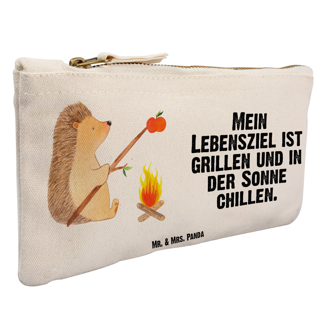 Schminktasche Igel Grillen Schminktasche, Kosmetiktasche, Kosmetikbeutel, Stiftemäppchen, Etui, Federmappe, Makeup, XXL, Schminketui, Kosmetiketui, Schlamperetui, Tiermotive, Gute Laune, lustige Sprüche, Tiere, Igel, Grillen, Ziele, Motivation, arbeitslos, Sinn des Lebens, Spruch