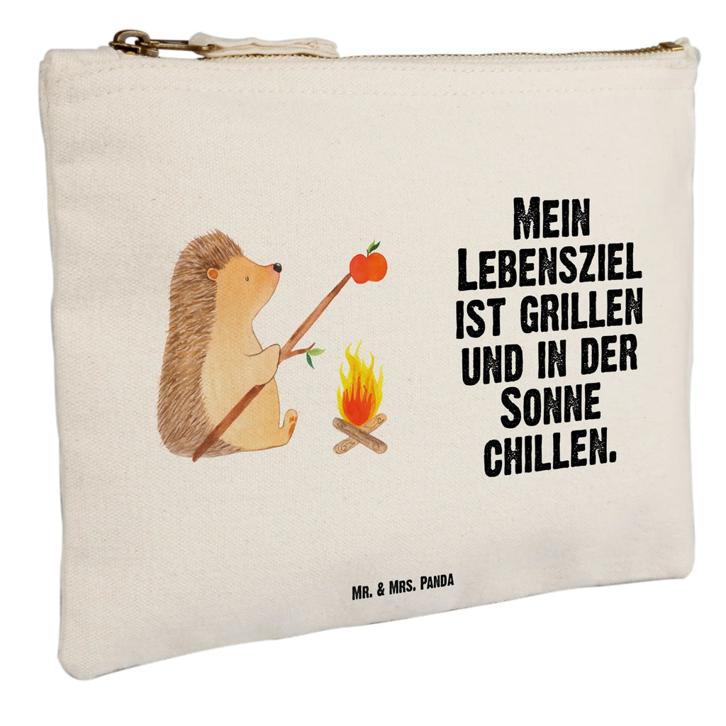 Schminktasche Igel Grillen Schminktasche, Kosmetiktasche, Kosmetikbeutel, Stiftemäppchen, Etui, Federmappe, Makeup, XXL, Schminketui, Kosmetiketui, Schlamperetui, Tiermotive, Gute Laune, lustige Sprüche, Tiere, Igel, Grillen, Ziele, Motivation, arbeitslos, Sinn des Lebens, Spruch