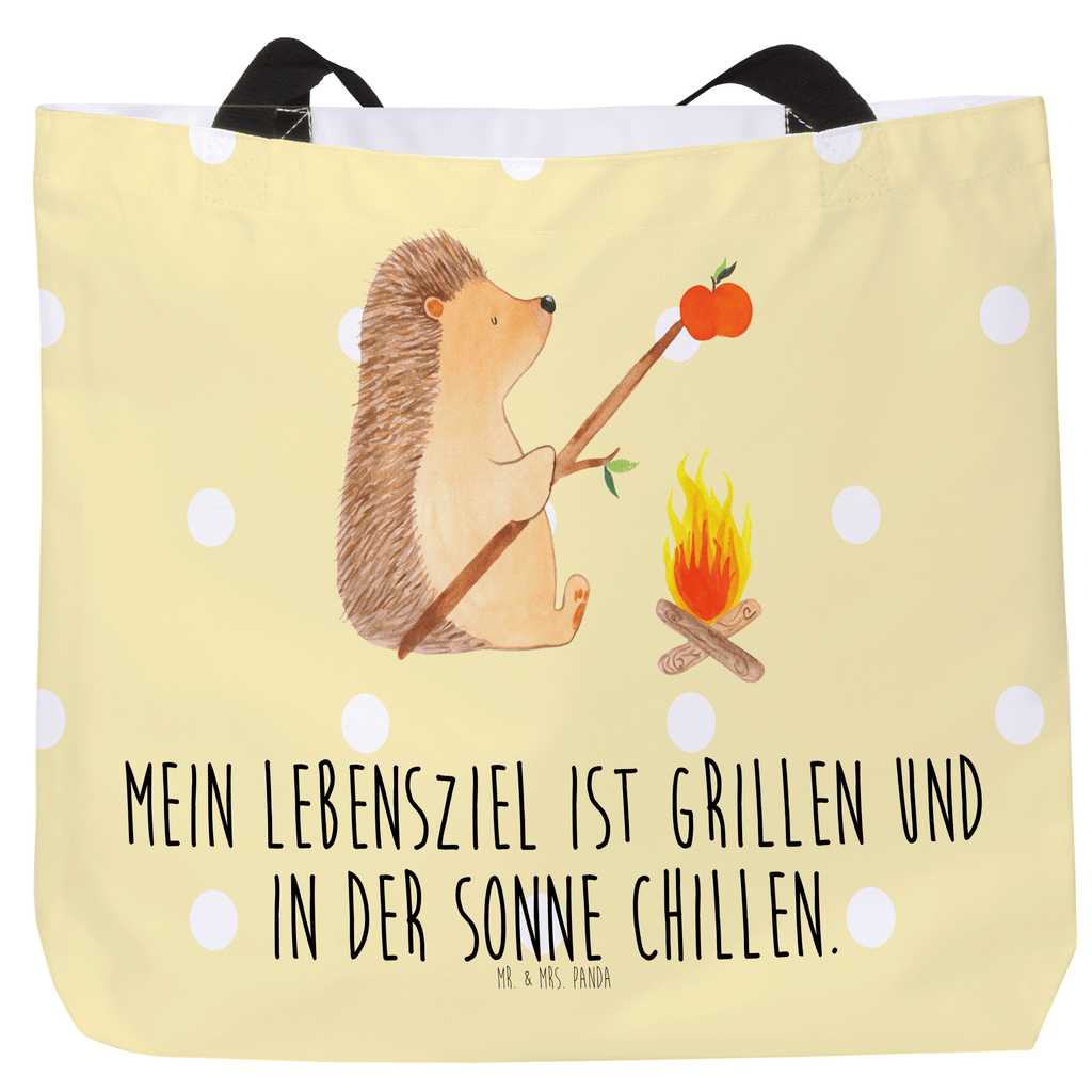 Shopper Igel Grillen Beutel, Einkaufstasche, Tasche, Strandtasche, Einkaufsbeutel, Shopper, Schultasche, Freizeittasche, Tragebeutel, Schulbeutel, Alltagstasche, Tiermotive, Gute Laune, lustige Sprüche, Tiere, Igel, Grillen, Ziele, Motivation, arbeitslos, Sinn des Lebens, Spruch