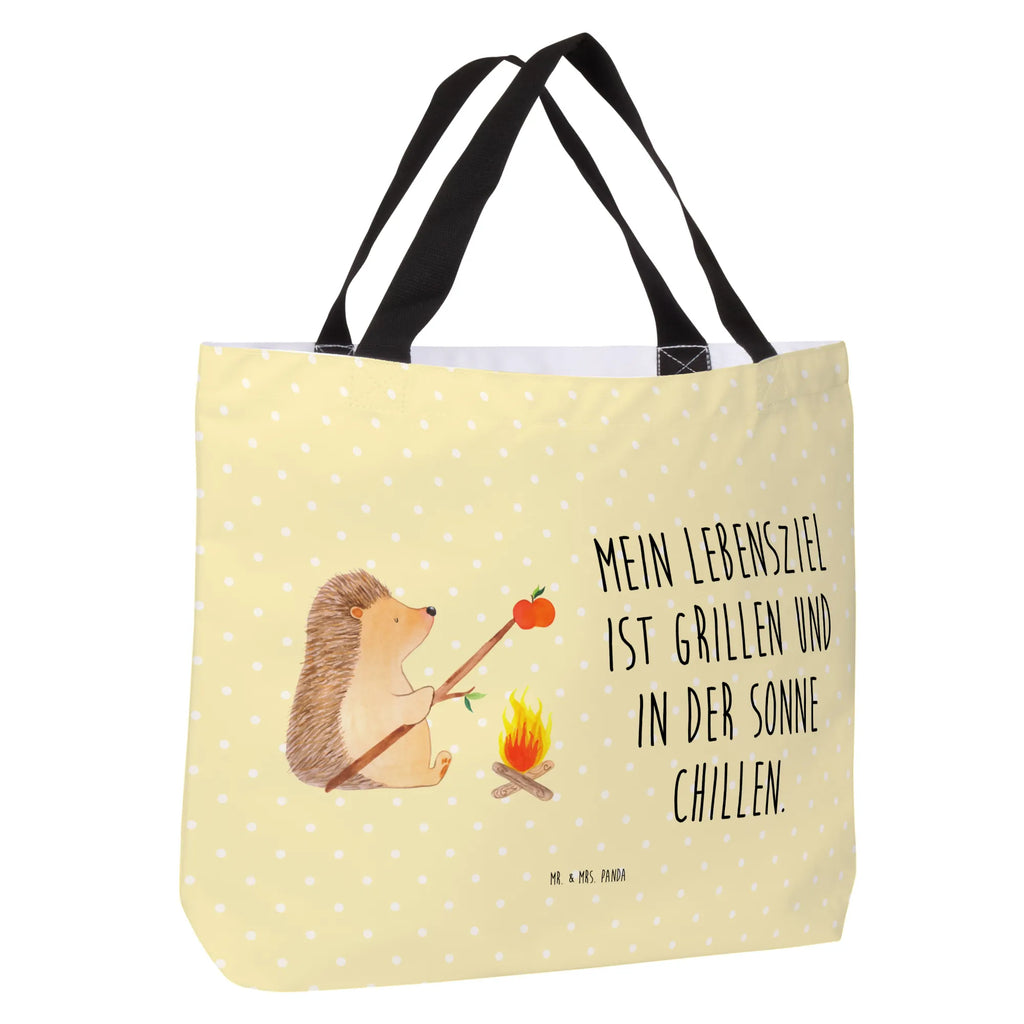 Shopper Igel Grillen Beutel, Einkaufstasche, Tasche, Strandtasche, Einkaufsbeutel, Shopper, Schultasche, Freizeittasche, Tragebeutel, Schulbeutel, Alltagstasche, Tiermotive, Gute Laune, lustige Sprüche, Tiere, Igel, Grillen, Ziele, Motivation, arbeitslos, Sinn des Lebens, Spruch