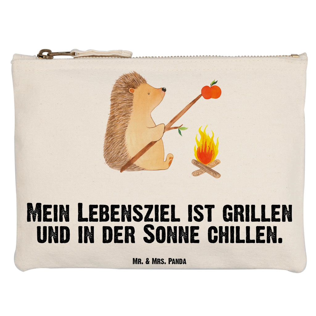 Schminktasche Igel Grillen Schminktasche, Kosmetiktasche, Kosmetikbeutel, Stiftemäppchen, Etui, Federmappe, Makeup, XXL, Schminketui, Kosmetiketui, Schlamperetui, Tiermotive, Gute Laune, lustige Sprüche, Tiere, Igel, Grillen, Ziele, Motivation, arbeitslos, Sinn des Lebens, Spruch