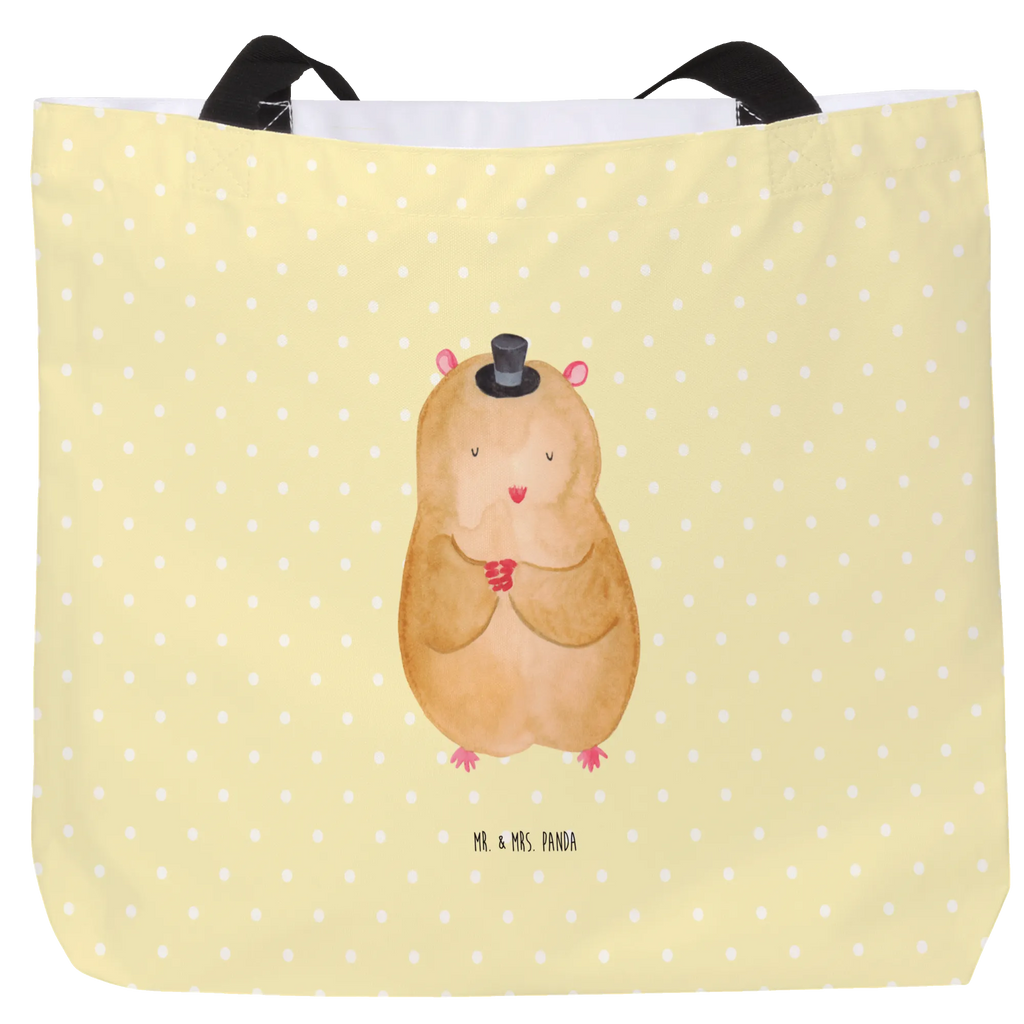 Shopper Hamster Hut Beutel, Einkaufstasche, Tasche, Strandtasche, Einkaufsbeutel, Shopper, Schultasche, Freizeittasche, Tragebeutel, Schulbeutel, Alltagstasche, Tiermotive, Gute Laune, lustige Sprüche, Tiere, Hamster, Hut, Magier, Zylinder, Zwerghamster, Zauberer