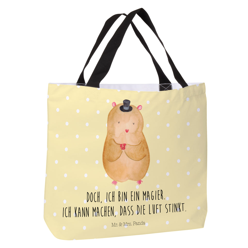 Shopper Hamster Hut Beutel, Einkaufstasche, Tasche, Strandtasche, Einkaufsbeutel, Shopper, Schultasche, Freizeittasche, Tragebeutel, Schulbeutel, Alltagstasche, Tiermotive, Gute Laune, lustige Sprüche, Tiere, Hamster, Hut, Magier, Zylinder, Zwerghamster, Zauberer