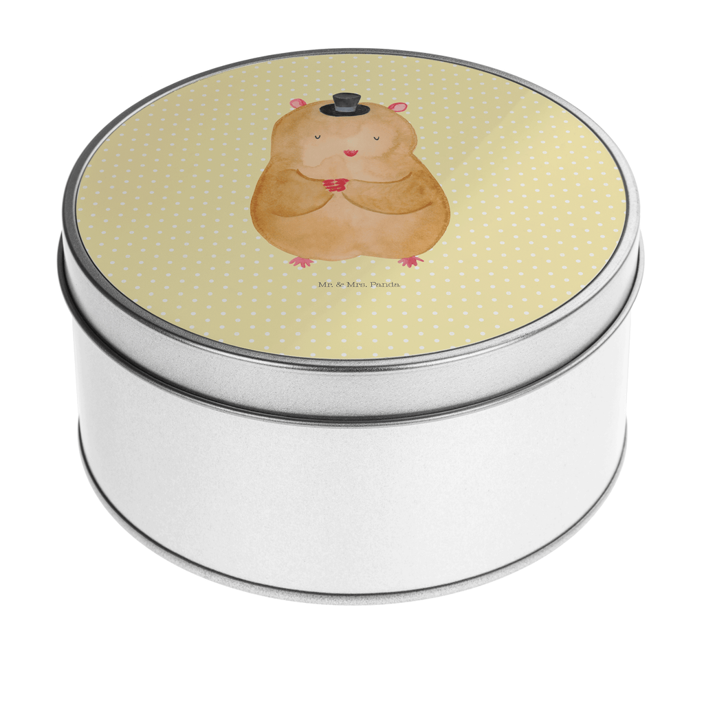 Blechdose rund Hamster Hut Metalldose, Keksdose, Dose, Vorratsdose, Geschenkbox, Lunchbox, Aufbewahrungsbox, Vorratsdosen, Metallkiste, Metallbox, Metallboxen, Aufbewahrungskiste, Geschenkkiste, Blechdosen mit Deckel, Metallkiste mit Deckel, Vorratsdosen mit Deckel, Metall Dose, Tiermotive, Gute Laune, lustige Sprüche, Tiere, Hamster, Hut, Magier, Zylinder, Zwerghamster, Zauberer