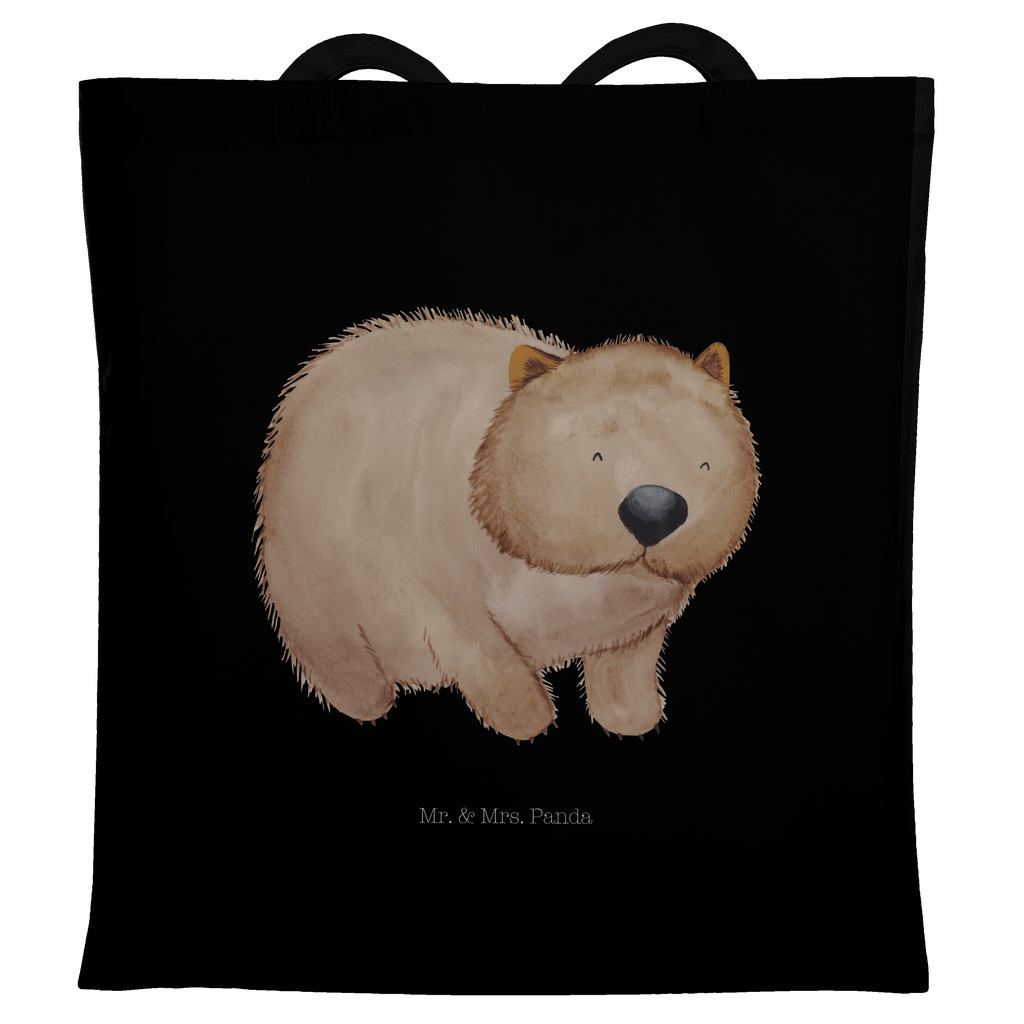 Tragetasche Wombat Beuteltasche, Beutel, Einkaufstasche, Jutebeutel, Stoffbeutel, Tasche, Shopper, Umhängetasche, Strandtasche, Schultertasche, Stofftasche, Tragetasche, Badetasche, Jutetasche, Einkaufstüte, Laptoptasche, Tiermotive, Gute Laune, lustige Sprüche, Tiere, Wombat, Das Leben ist schön, Motivation, Spruch, Australien