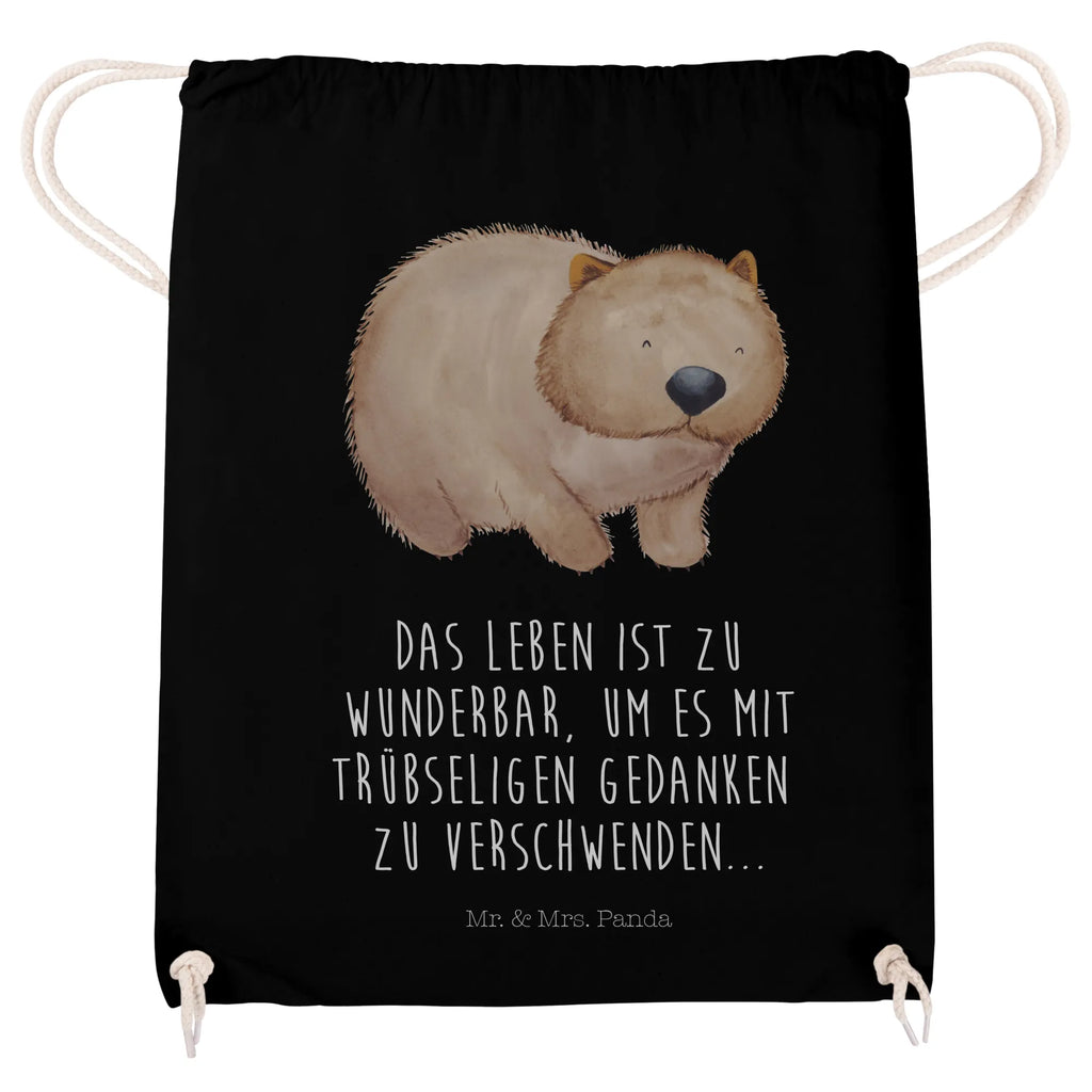 Sportbeutel Wombat Sportbeutel, Turnbeutel, Beutel, Sporttasche, Tasche, Stoffbeutel, Sportbeutel Kinder, Gymsack, Beutel Rucksack, Kleine Sporttasche, Sportzubehör, Turnbeutel Baumwolle, Tiermotive, Gute Laune, lustige Sprüche, Tiere, Wombat, Das Leben ist schön, Motivation, Spruch, Australien