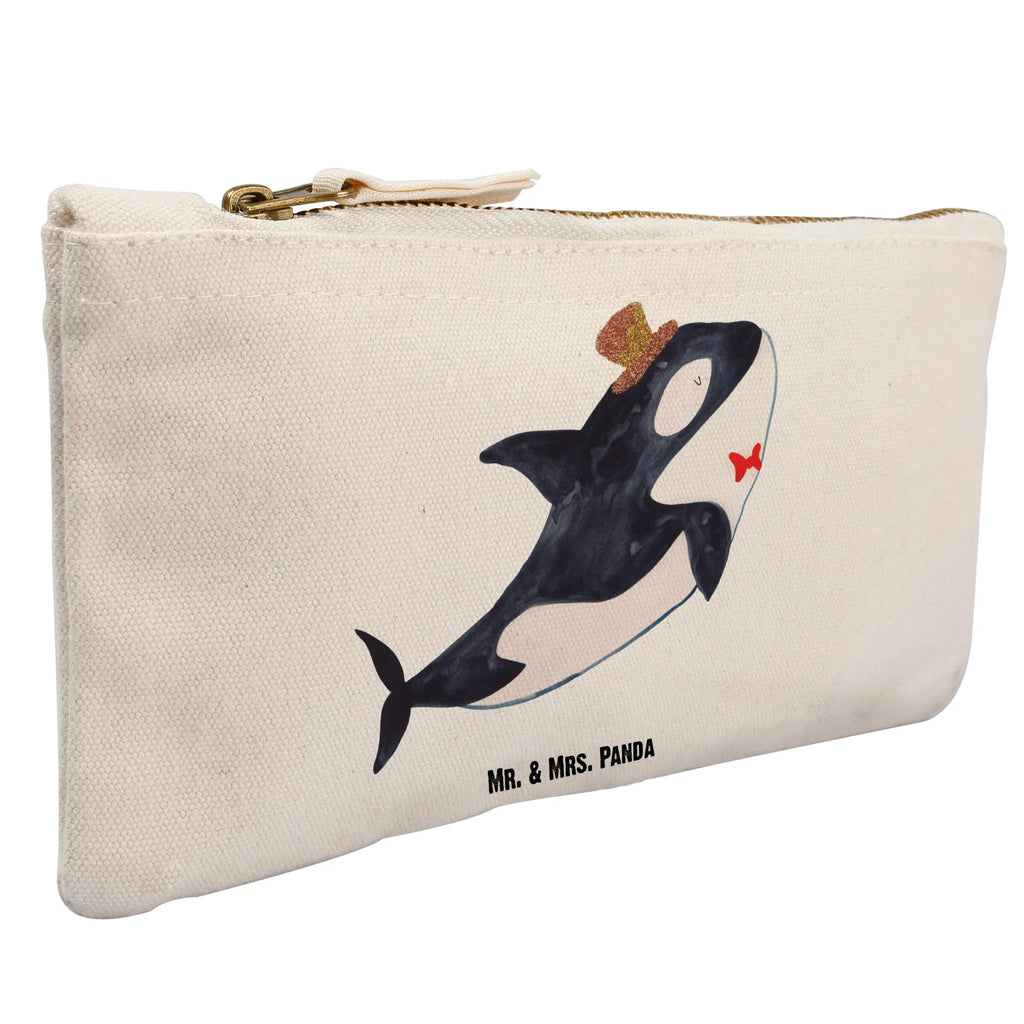 Schminktasche Orca Zylinder Schminktasche, Kosmetiktasche, Kosmetikbeutel, Stiftemäppchen, Etui, Federmappe, Makeup, XXL, Schminketui, Kosmetiketui, Schlamperetui, Meerestiere, Meer, Urlaub, Narwal, Glitter, Konfetti, Glitzer, Geburtstag, Feier, Fete, Fest, Glückwunsch, Orca