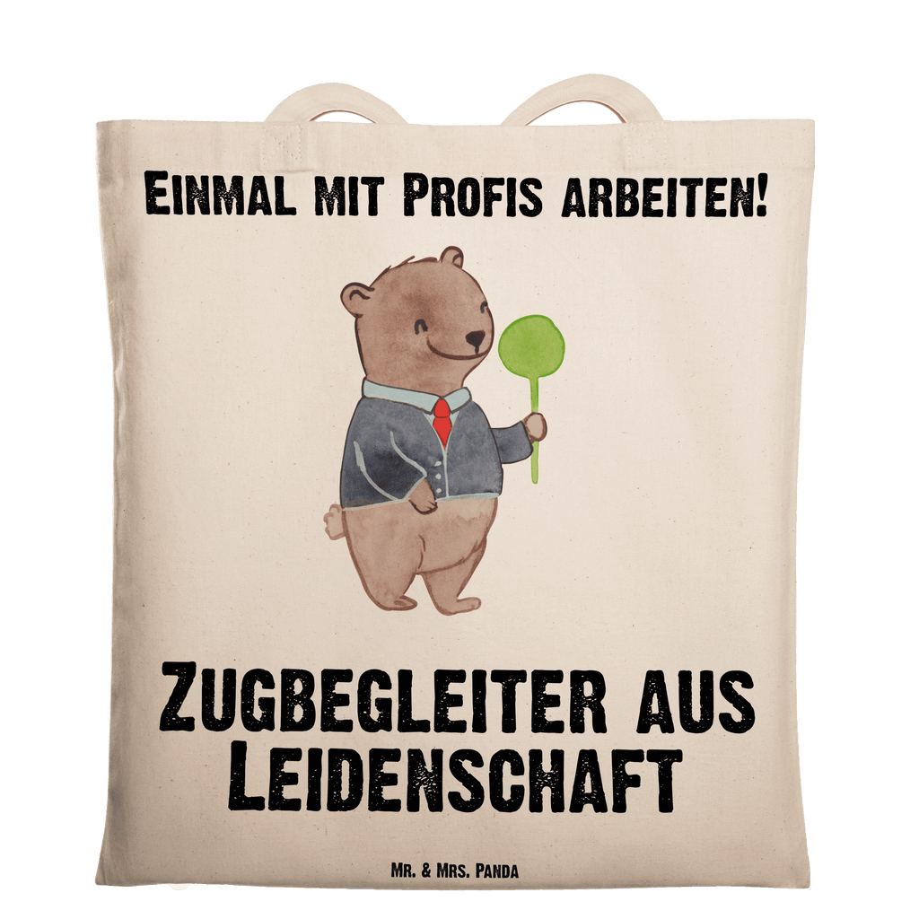 Tragetasche Zugbegleiter aus Leidenschaft Beuteltasche, Beutel, Einkaufstasche, Jutebeutel, Stoffbeutel, Tasche, Shopper, Umhängetasche, Strandtasche, Schultertasche, Stofftasche, Tragetasche, Badetasche, Jutetasche, Einkaufstüte, Laptoptasche, Beruf, Ausbildung, Jubiläum, Abschied, Rente, Kollege, Kollegin, Geschenk, Schenken, Arbeitskollege, Mitarbeiter, Firma, Danke, Dankeschön