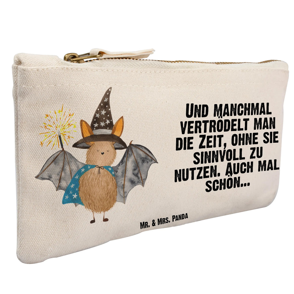 Schminktasche Fledermaus Zauberer Schminktasche, Kosmetiktasche, Kosmetikbeutel, Stiftemäppchen, Etui, Federmappe, Makeup, XXL, Schminketui, Kosmetiketui, Schlamperetui, Tiermotive, Gute Laune, lustige Sprüche, Tiere, Fledermaus, Fledermäuse, Zauberer, Magier, Frauen, reinsteigern