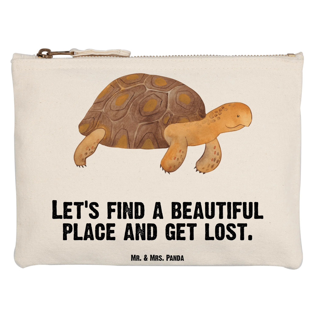 Schminktasche Schildkröte Marschieren Schminktasche, Kosmetiktasche, Kosmetikbeutel, Stiftemäppchen, Etui, Federmappe, Makeup, XXL, Schminketui, Kosmetiketui, Schlamperetui, Meerestiere, Meer, Urlaub, Schildkröte, Schildkröten, get lost, Abenteuer, Reiselust, Inspiration, Neustart, Motivation, Lieblingsmensch