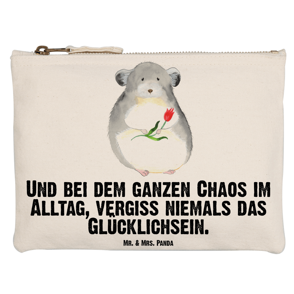 Schminktasche Chinchilla Blume Schminktasche, Kosmetiktasche, Kosmetikbeutel, Stiftemäppchen, Etui, Federmappe, Makeup, XXL, Schminketui, Kosmetiketui, Schlamperetui, Tiermotive, Gute Laune, lustige Sprüche, Tiere, Chinchilla, Chinchillas, Liebeskummer, Kummer, Depressionen, traurig sein, Chaos, Glücklichsein, Büro, Büroalltag