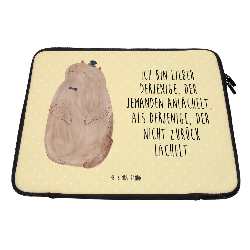 Notebook Tasche Murmeltier Notebook Tasche, Laptop, Computertasche, Tasche, Notebook-Tasche, Notebook-Reisehülle, Notebook Schutz, Tiermotive, Gute Laune, lustige Sprüche, Tiere, Murmeltier, Knigge, Fröhlichkeit, Freundlichkeit, Respekt, Anstand