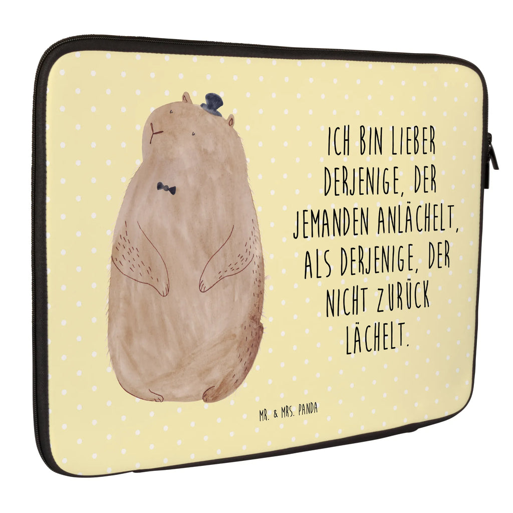 Notebook Tasche Murmeltier Notebook Tasche, Laptop, Computertasche, Tasche, Notebook-Tasche, Notebook-Reisehülle, Notebook Schutz, Tiermotive, Gute Laune, lustige Sprüche, Tiere, Murmeltier, Knigge, Fröhlichkeit, Freundlichkeit, Respekt, Anstand