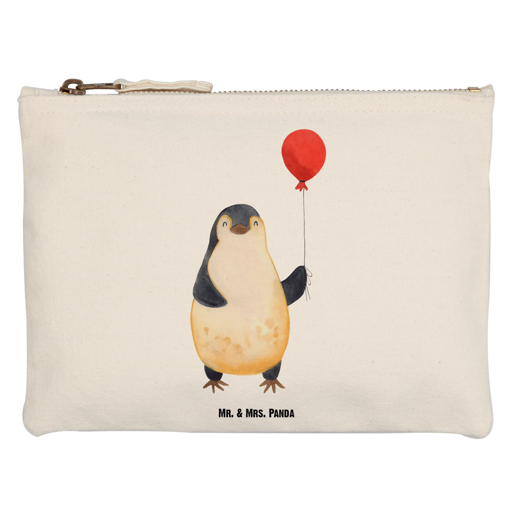 Schminktasche Pinguin Luftballon Schminktasche, Kosmetiktasche, Kosmetikbeutel, Stiftemäppchen, Etui, Federmappe, Makeup, XXL, Schminketui, Kosmetiketui, Schlamperetui, Pinguin, Pinguine, Luftballon, Tagträume, Lebenslust, Geschenk Freundin, Geschenkidee, beste Freundin, Motivation, Neustart, neues Leben, Liebe, Glück