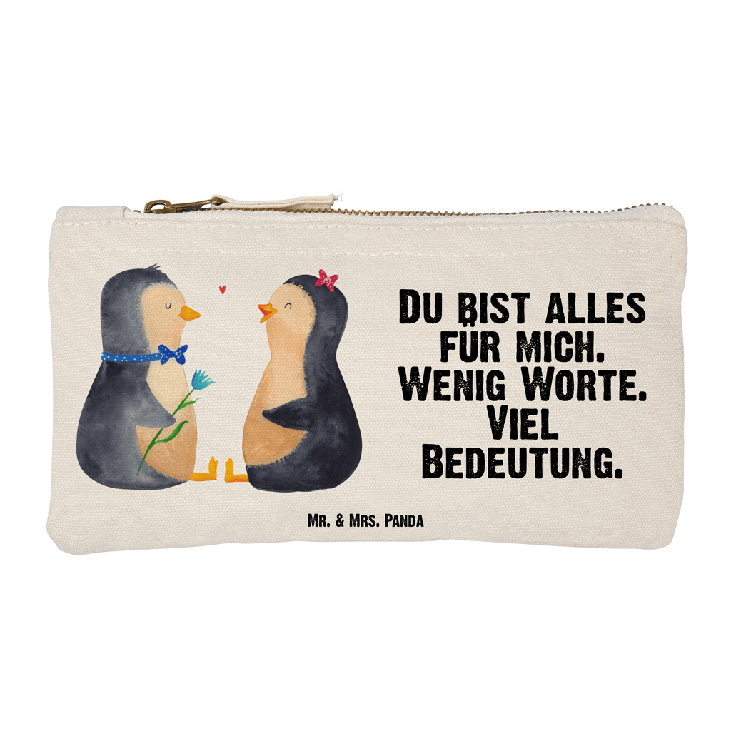 Schminktasche Pinguin Pärchen Schminktasche, Kosmetiktasche, Kosmetikbeutel, Stiftemäppchen, Etui, Federmappe, Makeup, XXL, Schminketui, Kosmetiketui, Schlamperetui, Pinguin, Pinguine, Liebe, Liebespaar, Liebesbeweis, Liebesgeschenk, Verlobung, Jahrestag, Hochzeitstag, Hochzeit, Hochzeitsgeschenk, große Liebe, Traumpaar