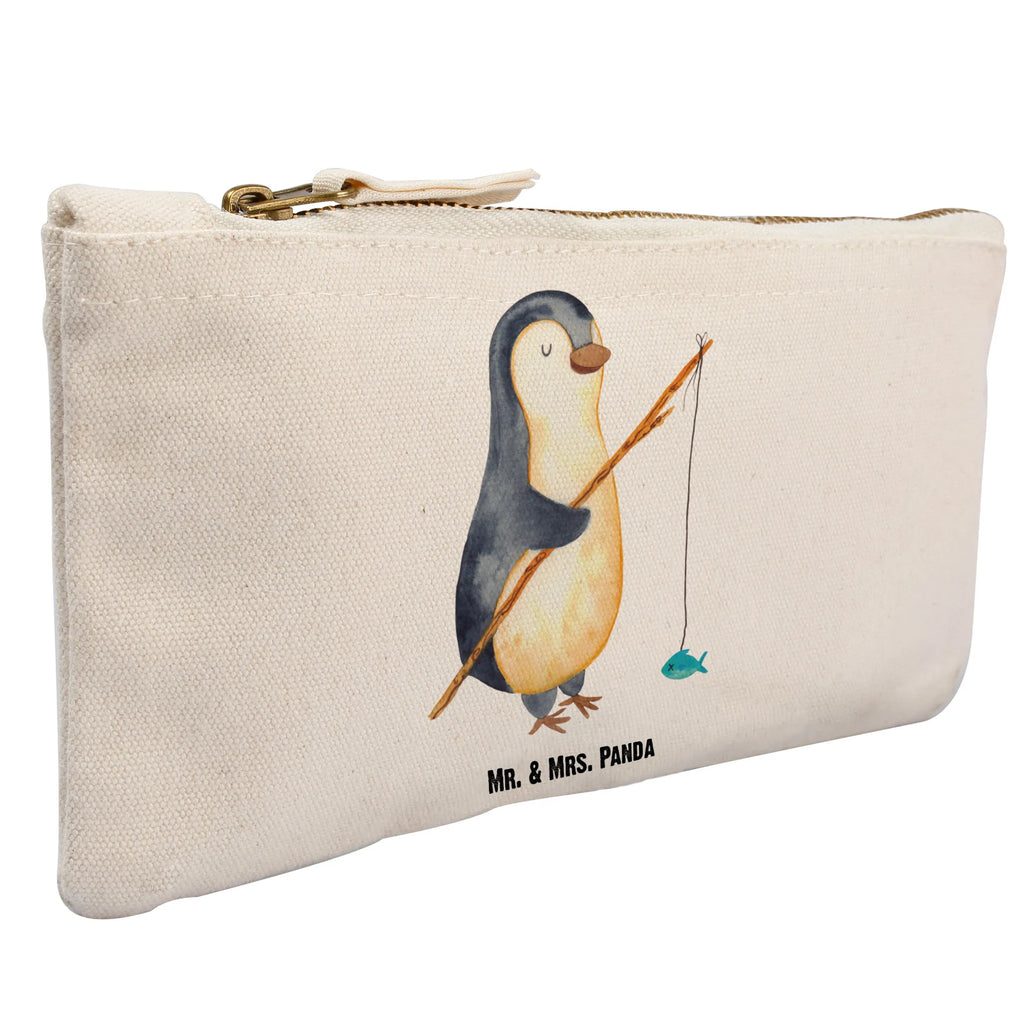 Schminktasche Pinguin Angler Schminktasche, Kosmetiktasche, Kosmetikbeutel, Stiftemäppchen, Etui, Federmappe, Makeup, XXL, Schminketui, Kosmetiketui, Schlamperetui, Pinguin, Pinguine, Angeln, Angler, Tagträume, Hobby, Plan, Planer, Tagesplan, Neustart, Motivation, Geschenk, Freundinnen, Geschenkidee, Urlaub, Wochenende