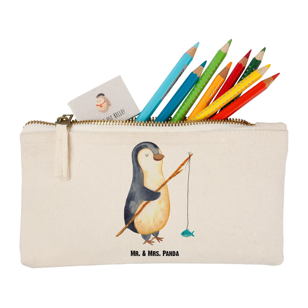 Schminktasche Pinguin Angler Schminktasche, Kosmetiktasche, Kosmetikbeutel, Stiftemäppchen, Etui, Federmappe, Makeup, XXL, Schminketui, Kosmetiketui, Schlamperetui, Pinguin, Pinguine, Angeln, Angler, Tagträume, Hobby, Plan, Planer, Tagesplan, Neustart, Motivation, Geschenk, Freundinnen, Geschenkidee, Urlaub, Wochenende