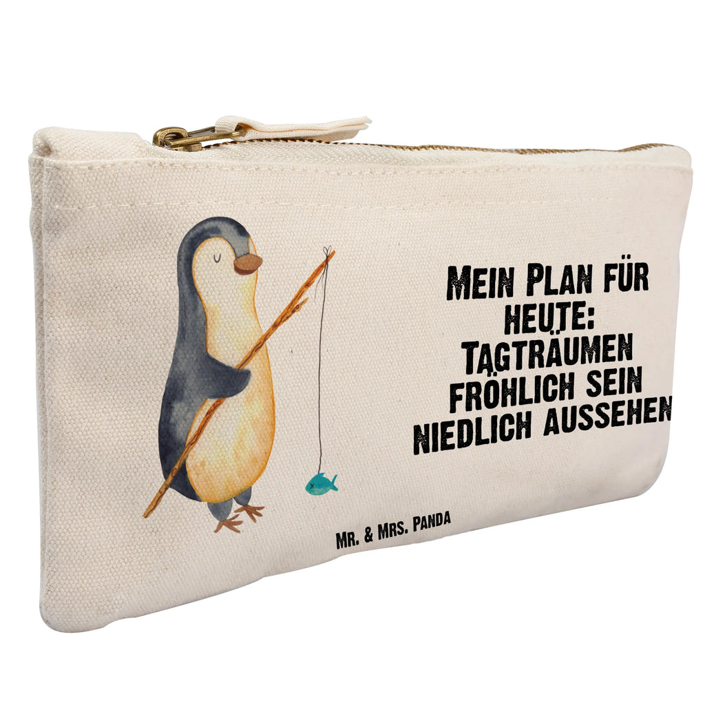 Schminktasche Pinguin Angler Schminktasche, Kosmetiktasche, Kosmetikbeutel, Stiftemäppchen, Etui, Federmappe, Makeup, XXL, Schminketui, Kosmetiketui, Schlamperetui, Pinguin, Pinguine, Angeln, Angler, Tagträume, Hobby, Plan, Planer, Tagesplan, Neustart, Motivation, Geschenk, Freundinnen, Geschenkidee, Urlaub, Wochenende